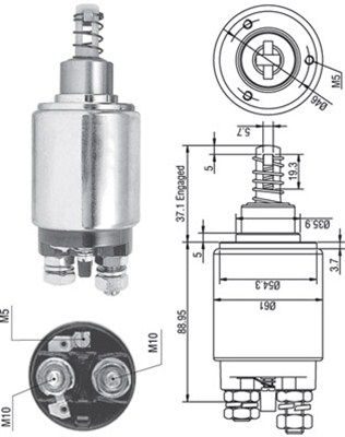 MAGNETI MARELLI Ievilcējrelejs, Starteris 940113050179